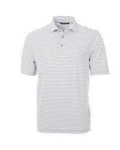 Cutter & Buck - Mens Virtue Eco Pique Stripe Recycled Polo - UPF 25