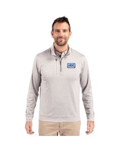 Cutter & Buck - Mens Stealth Heathered Quarter-Zip Pullover